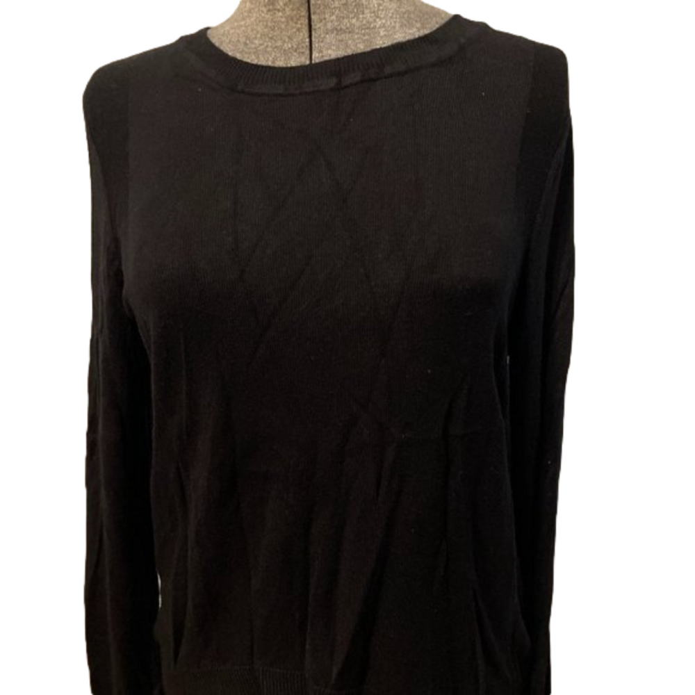 🌸Black sweater top by ASOS, soft long-sleeved Medium M